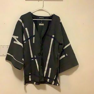 Sou Sou Wool Haori modern kimono sleeve jacket